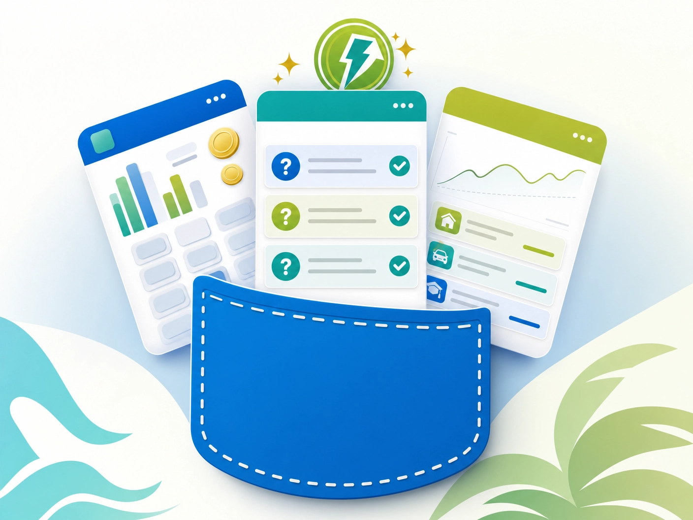 Pocket Change app suite visual